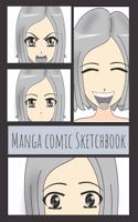 Manga Comic Sketchbook: Large Sketchbook for creating your own Anime comics, with comic book strips