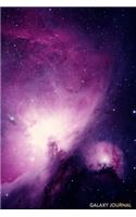 Galaxy Journal: Deep Purple Cosmic Nebula and Galaxy Formation - Journal for Girls and Boys, Kids, School, Students and Teachers - 6 x 9, 100 Blank Lined Pages