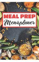 Meal Prep Menüplaner: Essensplaner - Einkausfplan A5, Einkaufsliste, Menüplaner - 52 Wochenplan