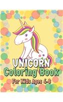 Unicorn Coloring Book for Kids Ages 4-8: Beautiful Unique Unicorns Coloring Book Will Be Interesting for Boys Girls Toddlers