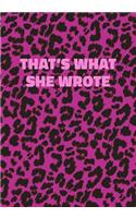 That's What She Wrote