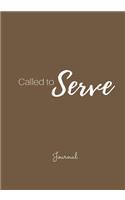 Called to Serve Journal: Christian Journal, Blank, Lined, Notebook, Brown 7x10(Elite Journal)