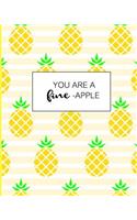 You are a Fine-Apple: Journal, Summer Journal, Summer Notebook, 8x10 inches, 108 pages