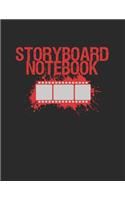 Storyboard Notebook: With Three 16:9 Frames and the opposite page for Notes(3 V)