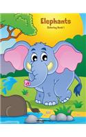 Elephants Coloring Book 1