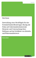 Entwicklung eines Heckflügels für den Formula-Student-Rennwagen. Racing mit Fokus auf widerstandsreduzierende Elemente und Untersuchung ihres Einflusses auf das Verhältnis von Abtriebs- und Widerstandsbeiwert