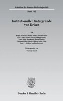 Institutionelle Hintergrunde Von Krisen