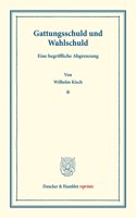 Gattungsschuld Und Wahlschuld