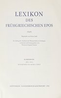 Lexikon Des Fruhgriechischen Epos Lfg. 10