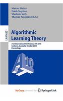 Algorithmic Learning Theory: (English)