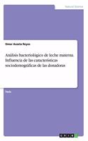 Análisis bacteriológico de leche materna. Influencia de las características sociodemográficas de las donadoras