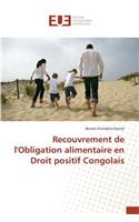 Recouvrement de l'Obligation Alimentaire En Droit Positif Congolais