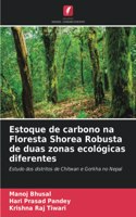 Estoque de carbono na Floresta Shorea Robusta de duas zonas ecológicas diferentes