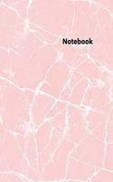 Dot Grid Notebook: Stylish Pink And White Marble Print Notebook, 120 Dotted Pages 8.5 x 11 inches Large Journal - Softcover Color Trends Collection(Color Trends)