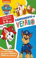 Paw Patrol | Patrulla Canina. Cuaderno de vacaciones . - Campamento de verano (3-4 anos): Con actividades para hacer DENTRO y FUERA del cuaderno