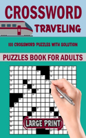 Traveling Crossword Puzzles Book For Adults