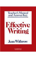 Effective Writing Teacher's Manual