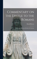 Commentary on the Epistle to the Romans