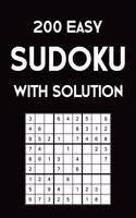 200 easy Sudoku with solution