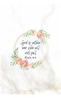 God Is Within Her She Will Not Fall Psalm 46: 5: Christian Journal Notebook - Christian Gift for Women, Sermon Notes Journal