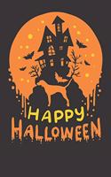 Notebook 6x9 Dot Grid: Bluetick Coonhound Dog Happy Halloween Gift
