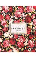 Academic Planner 2019-2020: Weekly & Monthly Planner - Achieve Your Goals & Improve Productivity - Floral Red Roses(5 Pretty Student Planners)