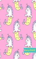 Unicorn Notebook: Cute Kawaii Journal and Diary Large 8.5 x 11 Matte Cover with Blank Lined Ruled White Paper Interior - Perfect for School, Gifts for Kids (Girls and