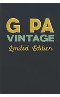 G Pa Vintage Limited Edition