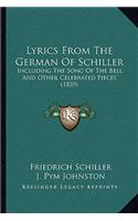 Lyrics from the German of Schiller