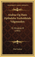 Andrae Og Hans Opfindelse Forholdstals Valgmaaden