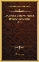 De Ciceronis Altera Post Reditum Oratione Commentatio (1875)