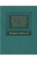 Geometrical Analysis: Or the Construction and Solution of Various Geometrical Problems from Analysis, by Geometry, Algebra, and the Differential Calculus; Also, the Geometrical Construction of Algebraic Equations, and a Mode of Constructing Curves : Or the Construction and Solution of Various Geometrical Problems from Analysis, by Geometry, Algebra, and the Differential Calculus; Also, the Geome