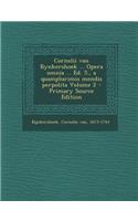 Cornelii Van Bynkershoek ... Opera Omnia ... Ed. 5., a Quamplurimis Mendis Perpolita Volume 2