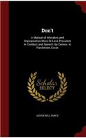 Don't