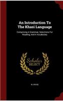 An Introduction To The Khasi Language