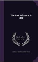 Auk Volume v. 9 1892: (English)