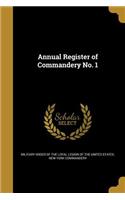 Annual Register of Commandery No. 1: (English)
