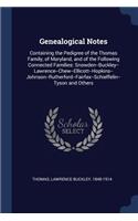 Genealogical Notes