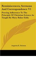 Reminiscences, Sermons And Correspondence V1