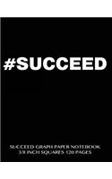 Succeed Graph Paper Notebook 3/8 inch squares 120 pages