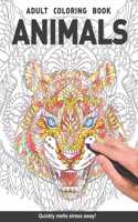 Animals Adults Coloring Book