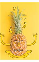 Notebook: Lined Notebook with Pineapple Cover Cool Journal, Unique Diary, Bullet Journal, for Writing - 130 Pages - 6 x 9