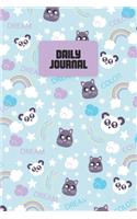 Daily Journal: Blank Lined Journal For Cat Lovers