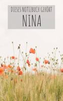 Dieses Notizbuch Gehört Nina
