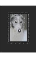 Borzoi - Russian Wolfhound notebook: 100 lined pages