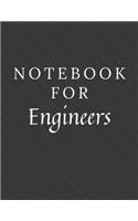 Notebook For Engineers: Engineers Notebook / Journal / Diary with Wide Ruled Paper for Birthdays or Christmas Gift