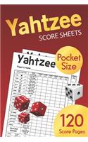 Pocket Size Yahtzee Score Sheets