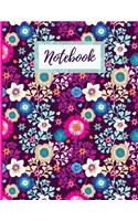 Beautiful Bright Flowers Notebook