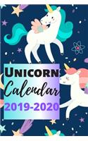 Unicorn Calendar 2019-2020