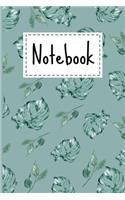 Notebook: Tropical Palm Leaves Theme Cover Lined Notebook For Taking notes & Ideas - Gifts For Tropical Palm Leaf & Spring Lovers.